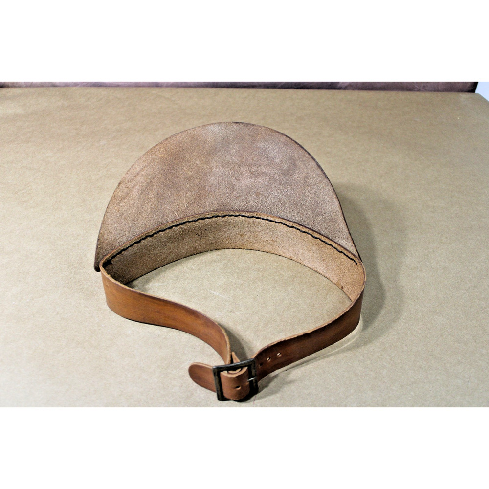Vintage Tooled Leather HONDA Visor Cap, Adjustable, Lightning Bolts, Mobile, AL View 2